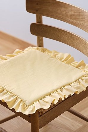 Jotex - Podkładka Pod Siedzenie 38x38 Cm Jasnożółty - WALLACE - Kup Poduszki do siedzenia ina krzesła firmy Jotex