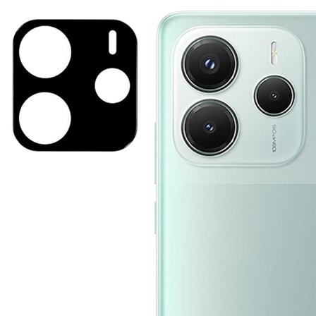 SKALO Xiaomi Redmi Note 14 5G 3D Kameralinse Beskyttelsesglas - Sort