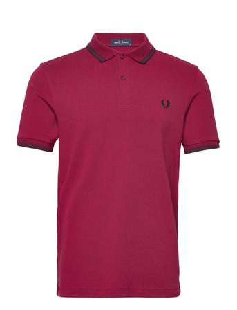 Twin Tipped Fp Shirt Burgundy Fred Perry