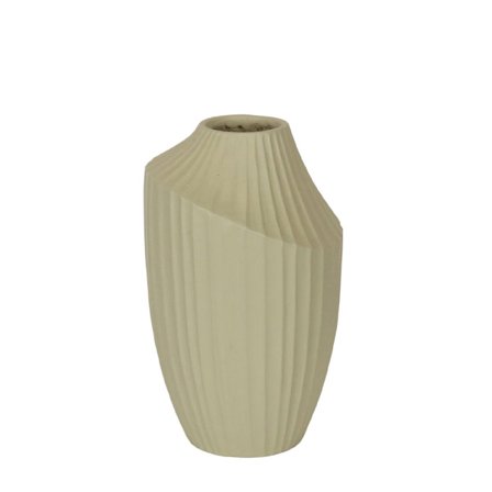 Mint MgO Vase, Ribbet Struktur, 38cm