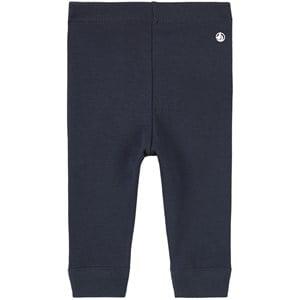 Kids - Petit Bateau Navy Logo Leggings 6 months - Bottoms - 6 months - Navy