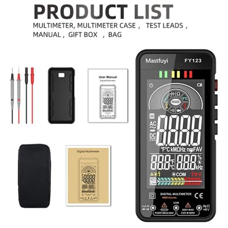 Digital Multimeter AC DC Spänningsmätare Ohm NCV Multimetrar