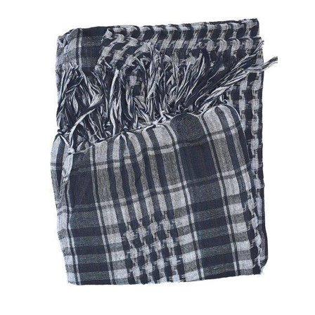 Palestinasjal grå och svart