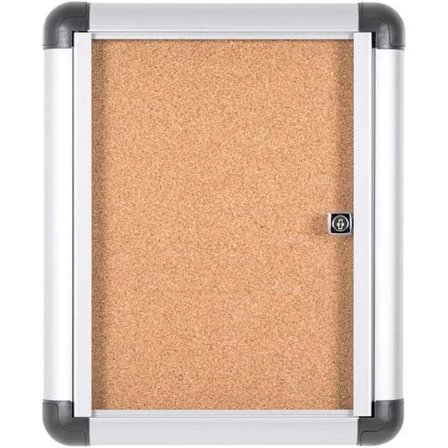 Bi-Office Vitrine för Display 270 x 357 mm Låsbart i Kork