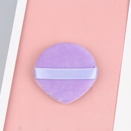 1/2/4 STK Mini Ansigts Makeup Svamp Kosmetik Vaskbar Letvægts Trekant Velvet Pudderkvast Pizza Mel