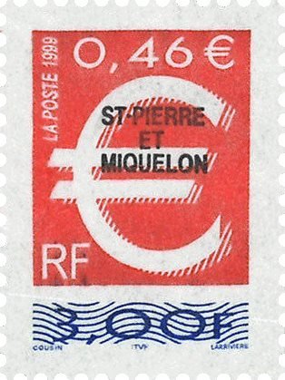 St Pierre & Miquelon - Indførelsen af Euro - Postfrisk frimærke