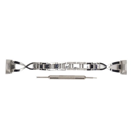 Samsung Galaxy Watch Band Sink Alloy Bling Armbånd Reim Sølv for Menn og Kvinner