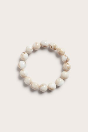 Kappahl | Perlearmbånd Lys beige ONE SIZE | Lys beige