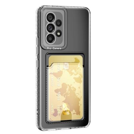 Kuori korttipaikalla Samsung Galaxy A53 läpinäkyvä