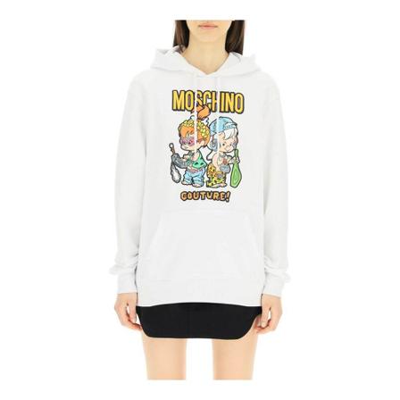 Moschino Hoodies , Wit , Dames , Maat: S