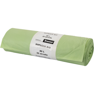 SØPPELSEKK BIO 80L GRØNN