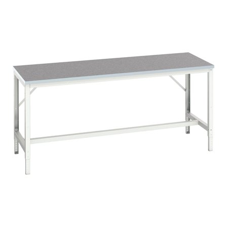 Basic adjustable workbench BOTT , 800x2000 mm, lino