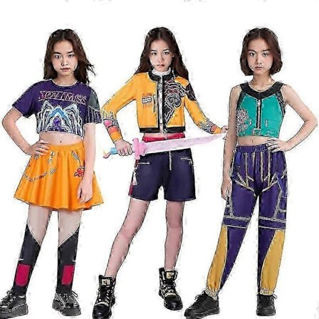 KPop Demon Hunters Cosplay Rumi Mira Zoey Kostume Fancy Dress Outfits Kostume