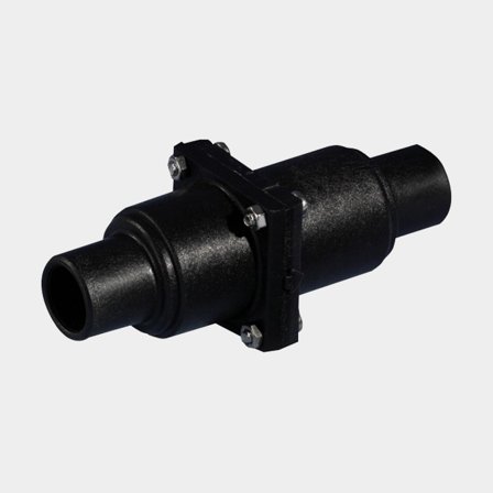 Zpětný ventil Whale Non Return Valve, plast, 1" (25 mm) hadice na 1 1/2" (38 mm) hadice, černý