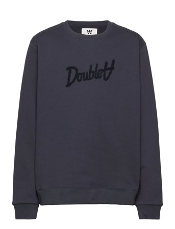 WOOD WOOD Rod Kids Aa Script Sweatshirt - Blue - 86-92