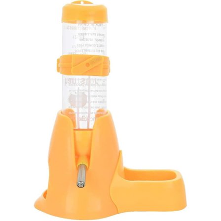 125ml 3-i-1 Hamster Automatisk Roll-on Drikker Foderbeholder Base (gul)