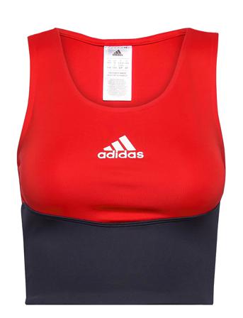 Designed To Move Colorblock 3-Stripes Crop Top W Patterned Adidas Performance