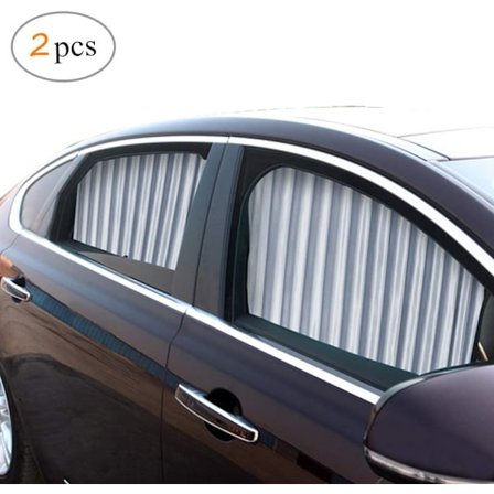 Solskærm til bilvindue, magnetisk solskærm til UV-beskyttelse, varmebeskyttelse (sølv)