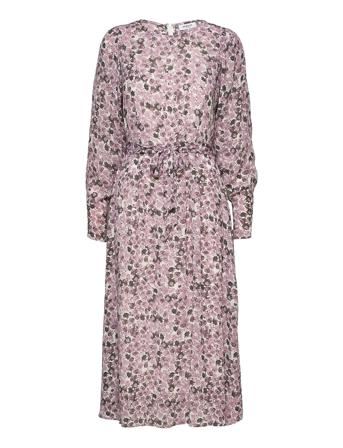 Madia Rikkelie Ls Dress Aop Pink MOSS COPENHAGEN