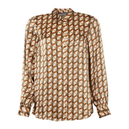 Elton Shirtmaker Riva Skjorter Sh3609.5846 800 Golden Brun, Dame, Størrelse: 2XL