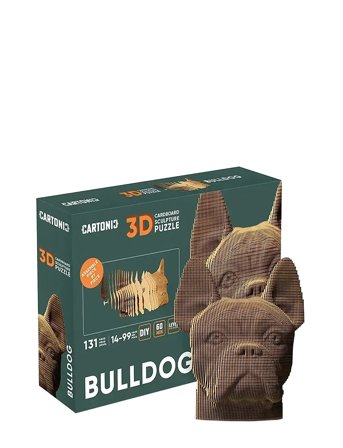 Cartonic 3D Puslespil Bulldog Brown Cartonic
