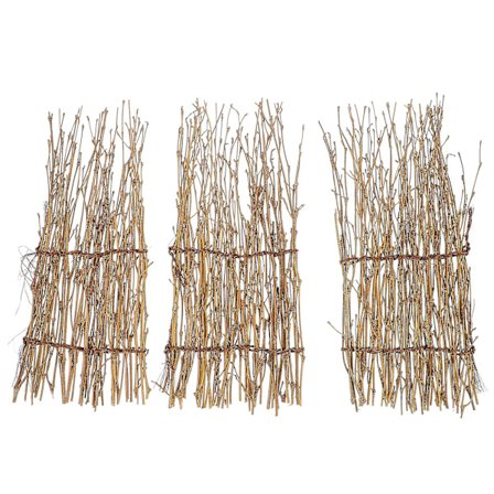 3 stk. sushi dekoration bambushegn sashimi baggrund bambus isplade sashimi dekoration (28.00X12.00X1.00CM, som vist på billedet)