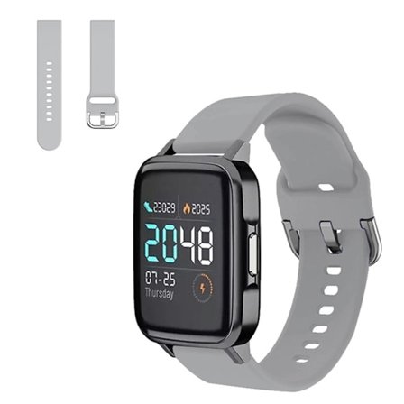 Haylou SmartWatch comfort silikoni ranneke - Harmaa Koko: S