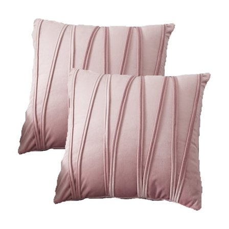 IC 2-delad set Dekorativ Fluffy Hold Örngott Soffa Feature Soffa Rosa