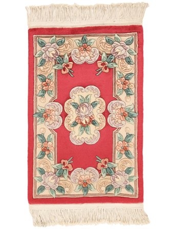 China 90 Line Teppich 60X90 Beige/Rot Wolle, China