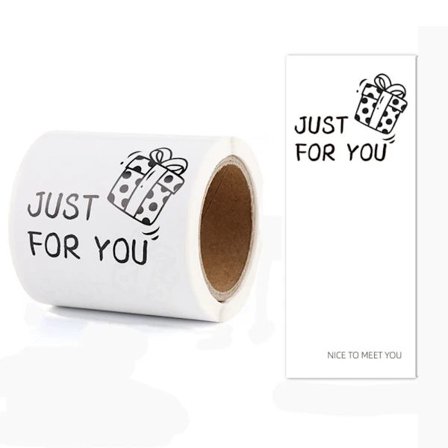 50 st Förseglingsdekaler Hälsningsetiketter 2 2 2