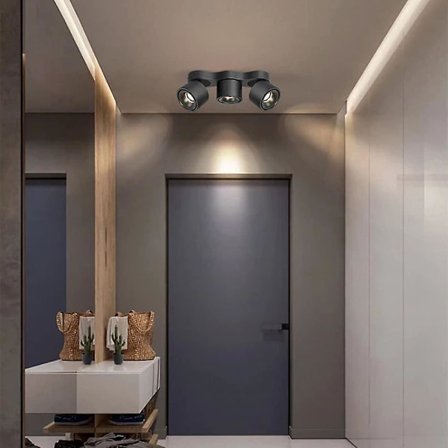 31cm Flush Mount Taklampa LED Spotlight Metall Modern