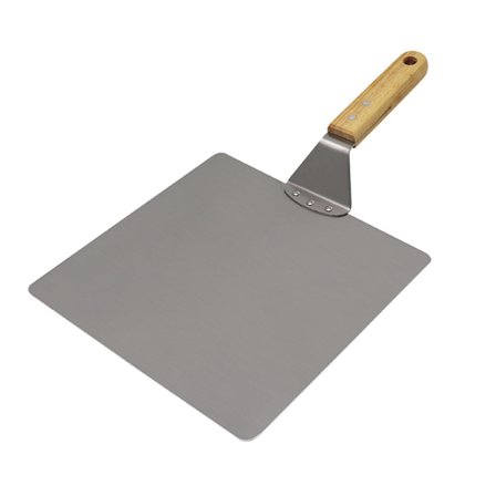 Fyrkantig pizzaspade - Finns i lager för hemleverans med handtag i rostfritt stål