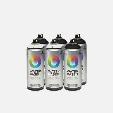 Montana Water Based 400 ml Black & White 6 Pack