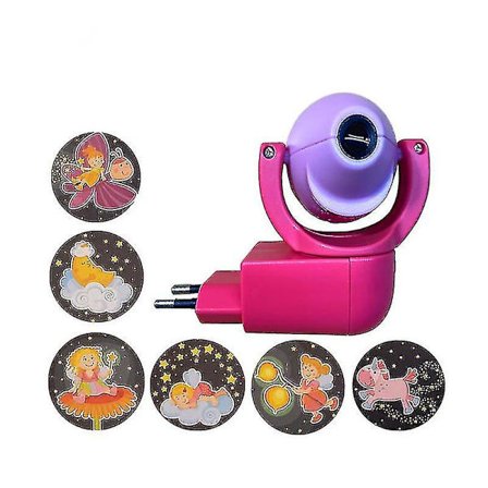 Stjerne Måne Dyr Projektor Led Projektor 6 Billeder Sensor EU Stik Natlys Til Børn Baby Soveværelse DekorationnBY