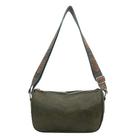 Retro Pillow Shape Laukku Olkalaukku VIHREÄ