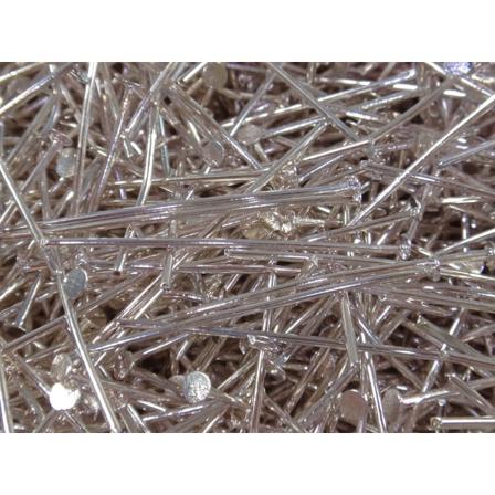 100st Silverfärgade Hattpinnar Nickelfria 30mm Silver 30 Mm