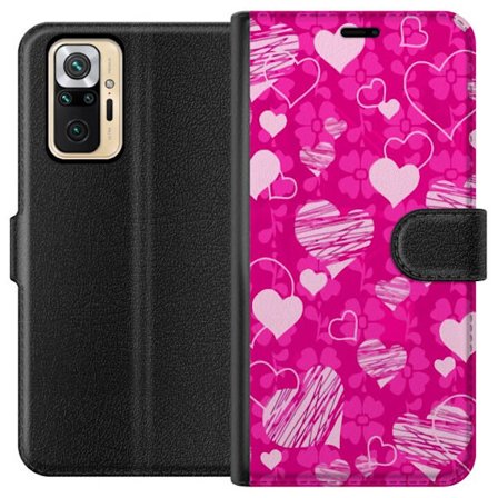 Kompatibelt Lommeboketui til Xiaomi Xiaomi Redmi Note 10 Pro PopHjerteMønster