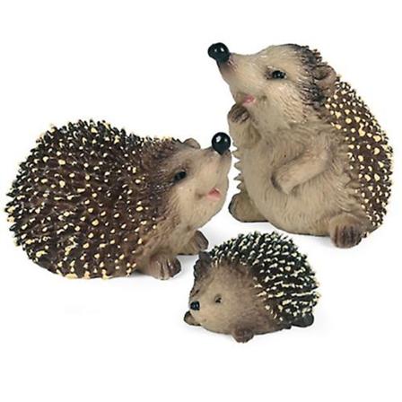 Mini Siilihahmojen Puutarhakoriste Setti 3 kpl | Hartsihahmoset | Pihan Miniatyyri Mikromaisema El in | Ulkotilojen Pihapiirin Koristeet | Orn