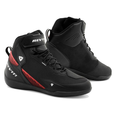 Scarpe Moto Rev'It! G-Force 2 H2O Nero/Rosso Neon 39