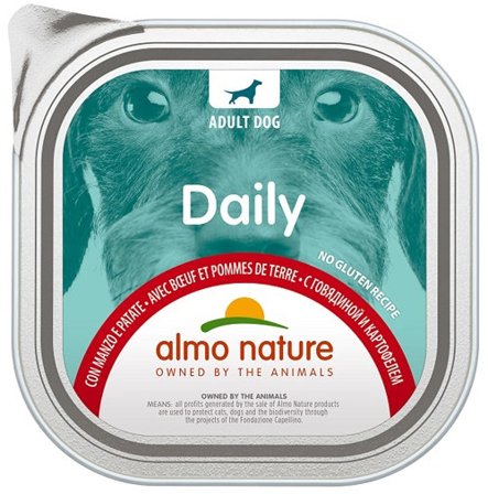 Almo Nature Daily Menu Cibo Umido Manzo E Patate Cani Adulti