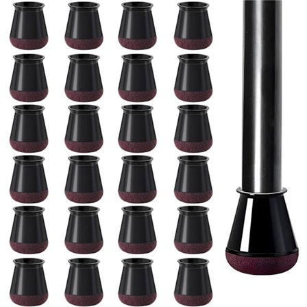 Stolebensbeskyttere - 24 stk. - 14-18 mm - Elastiske beskyttelsesovertræk - Møbelben