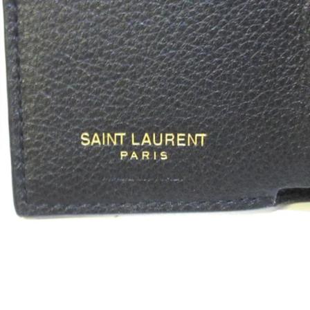 Saint Laurent Vintage, Pre-owned Leather wallets Zwart, unisex, Maat:ONE Size