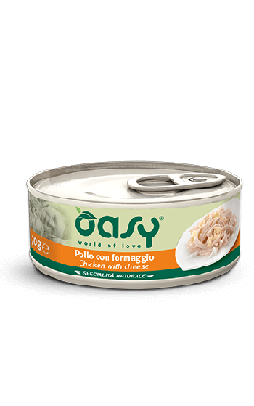 Oasy Wet Cat Pollo Con Formaggio Cibo Umido Per Gatti Adulti 70g