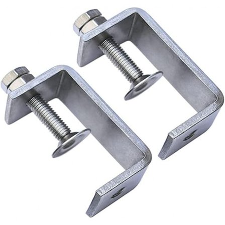 Robust C-klämma i rostfritt stål, 2 st C-klämmor, 65 mm robust C-klämma