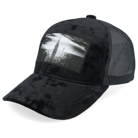 Calza Pennello - Nero trucker Cappellino - Kids New York Skyscraper Velvet Black Trucker @ Hatstore