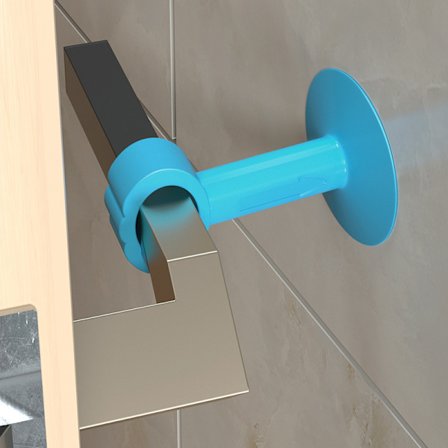 Dörrsug Silikon Stansfritt Dörrhandtag Anti-kollisionsdyna Dörr Bakre Sugkopp Badrumsdörr Touch Dörrstopp Grå Svart (10 stycken, blå, stor