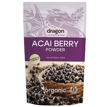 Dragon Superfoods Acai bær pulver Ø 75 g, Helse & Madvarer, Gryn, Flager & Drys, Drys