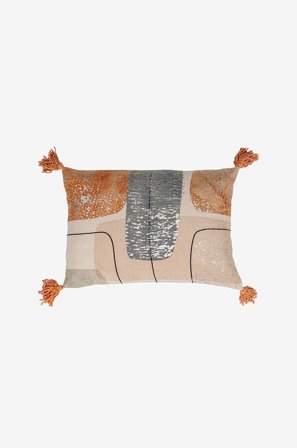 Bloomingville - Lanzo Kudde - Flerfärgad - Prydnadskuddar & kuddfodral - Från Homeroom