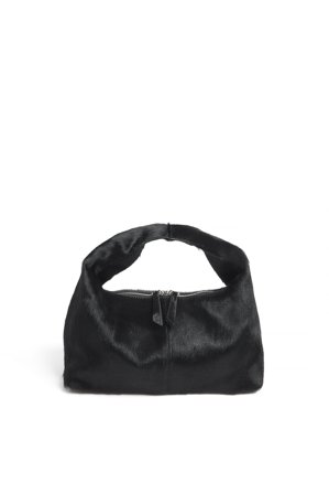 Camelia Farhoodi x NA-KD Slouchy handväska i läder - Väskor - Svart - One Size