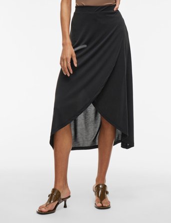Vila Vimodala Hw Wrap Skirt - Noos - Black - XS